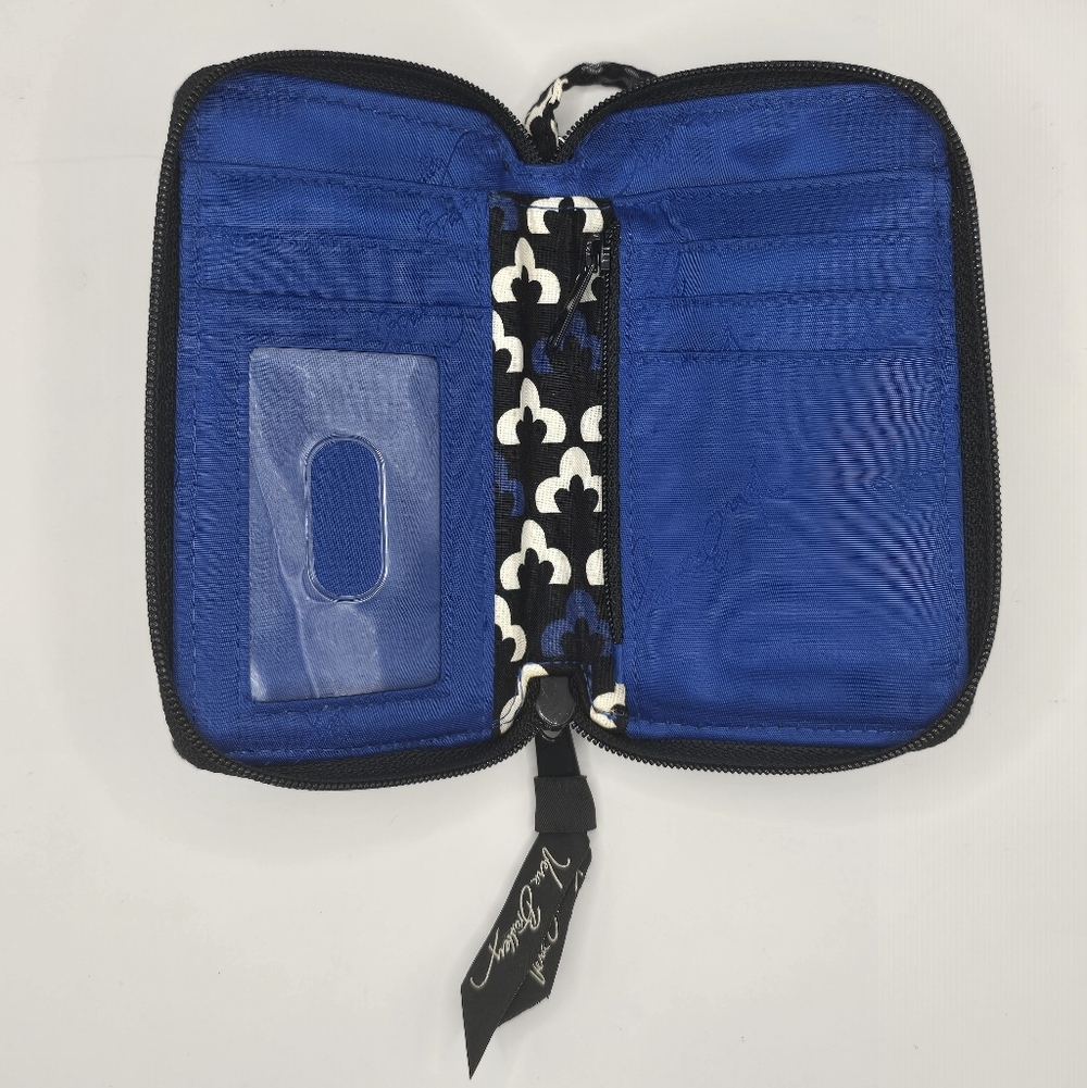 VERA BRADLEY Canterberry Cobalt Phone/Cigarette Pocket Ziparound Wallet - Picture 5 of 9